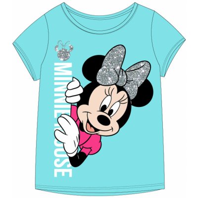 Mickey Mouse licence dívčí tričko Minnie Mouse 52029490KOM tyrkysová – Zboží Mobilmania