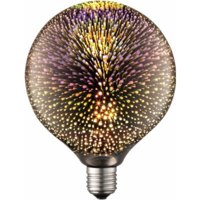 Lucande LED žárovka E27 12,5cm 4W 3D ohňostroj
