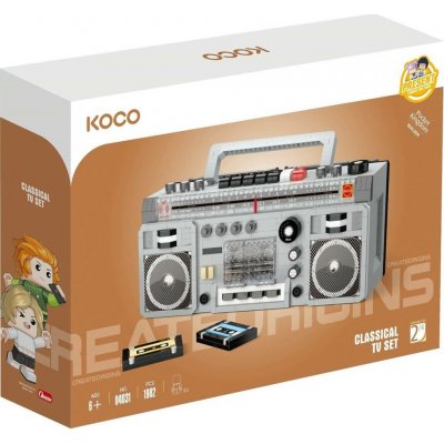 KOCO Stavebnice mini Kazetový přehrávač 1982 ks – Hledejceny.cz