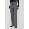 Dámské klasické kalhoty Calvin Klein dámské kalhoty jednoduché high waist K20K205962 šedé