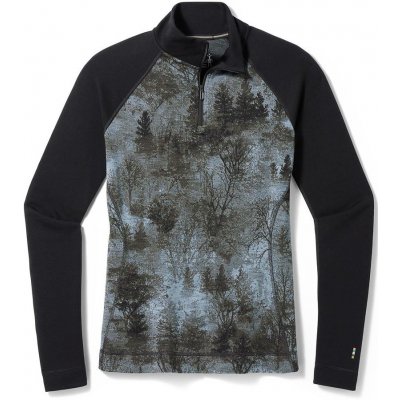 Smartwool W CLASSIC THERMAL MERINO BL 1/4 ZIP black forest – Zboží Dáma