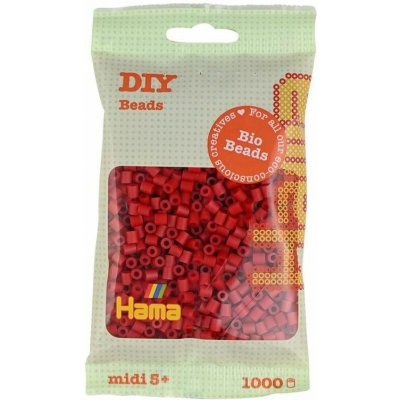 HAMA BIO zažehlovací korálky MIDI 1000 - červené – Zboží Dáma