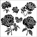 Sablona 12"x12" 30,5x30.5cm Cabage rose – Hledejceny.cz