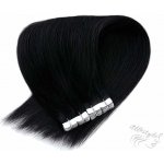 Vlasové PU pásky MINI Tape in na prodlužování vlasů 50cm 01 černá jako uhel – Zboží Dáma