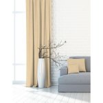 Závěs dekorační nebo látka, Blackout žíhaný, světlý okr, 150 cm 150 cm – Hledejceny.cz