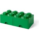 LEGO® úložný box s šuplíky 25 x 25 x 18 cm tmavě zelená – Zboží Dáma