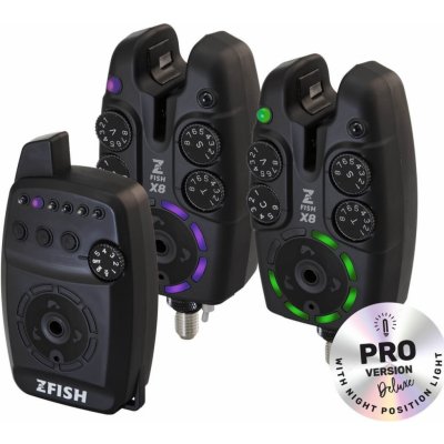 ZFISH Sada Hlásičů Bite Alarm Set Zx8 PRO 2+1 – Zbozi.Blesk.cz