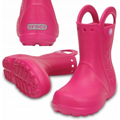 Crocs Handle It Rain Boot Kids Candy Pink – Zboží Mobilmania