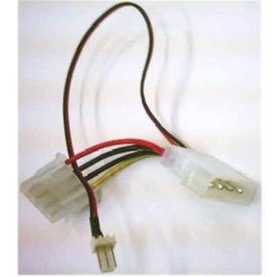 Gembird CC-PSU-5 kabel MOLEX (4pin) s vývodem pro ventilátor (3pin FAN) 15cm