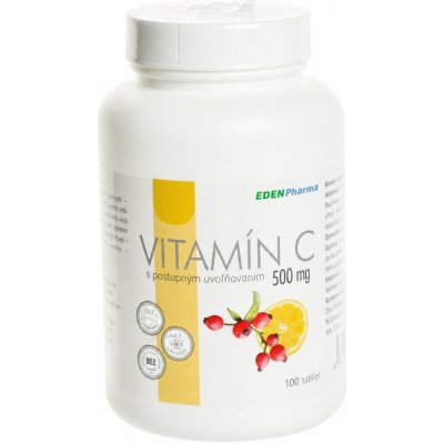 EDENPharma VITAMIN C 500 mg s postupným uvolňováním 100 tablet – Hledejceny.cz