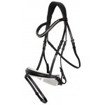 Kožená uzdečka Imperial Fria černo bílá – Zboží Mobilmania