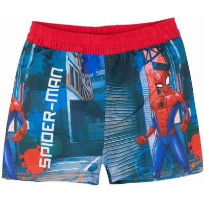 Sun City Chlapecké plavky, šortky Spiderman modro-červená