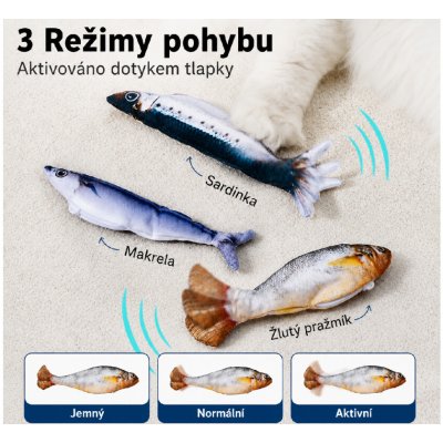 MaxZoo Interaktivní rybka 18 cm / 3 ks – Hledejceny.cz