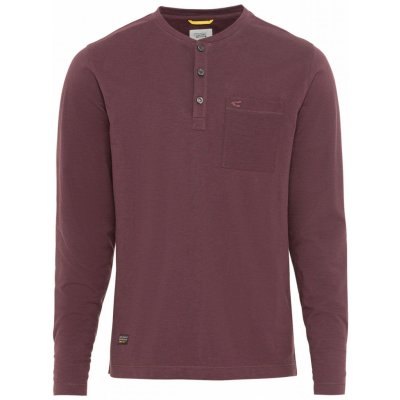 Camel Activ tričko HENLEY 1/1 ARM červená