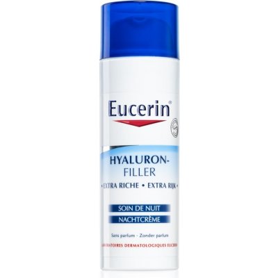 Eucerin Hyaluron-Filler noční protivráskový krém pro suchou až velmi suchou  pleť Extra Rich 50 ml od 745 Kč - Heureka.cz