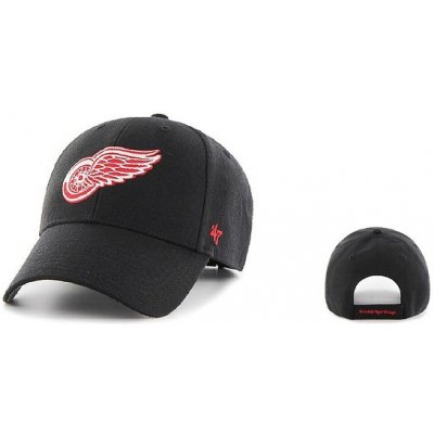 47 Brand Detroit Red Wings MVP Black Strapback černá / červená / šedá – Sleviste.cz