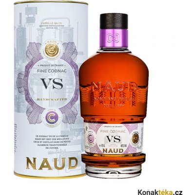 Naud Cognac VS 40% 0,7 l (tuba) – Hledejceny.cz