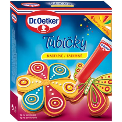 Dr. Oetker Tubičky barevné 4 x 76 g – Zboží Mobilmania