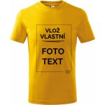 dětské tričko s potiskem žlutá – Zboží Dáma