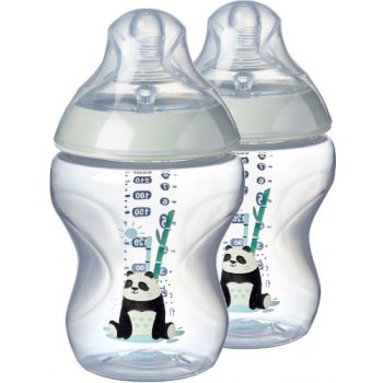 Tommee Tippee láhev s obrázky C2N 2ks me modrá 260ml