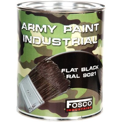 FOSCO Barva ARMY nátěrová 1l RAL 9021 ČERNÁ