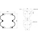 Měch pérování SAF zved. náprav. 895 G1/4 vzduch. – Hledejceny.cz
