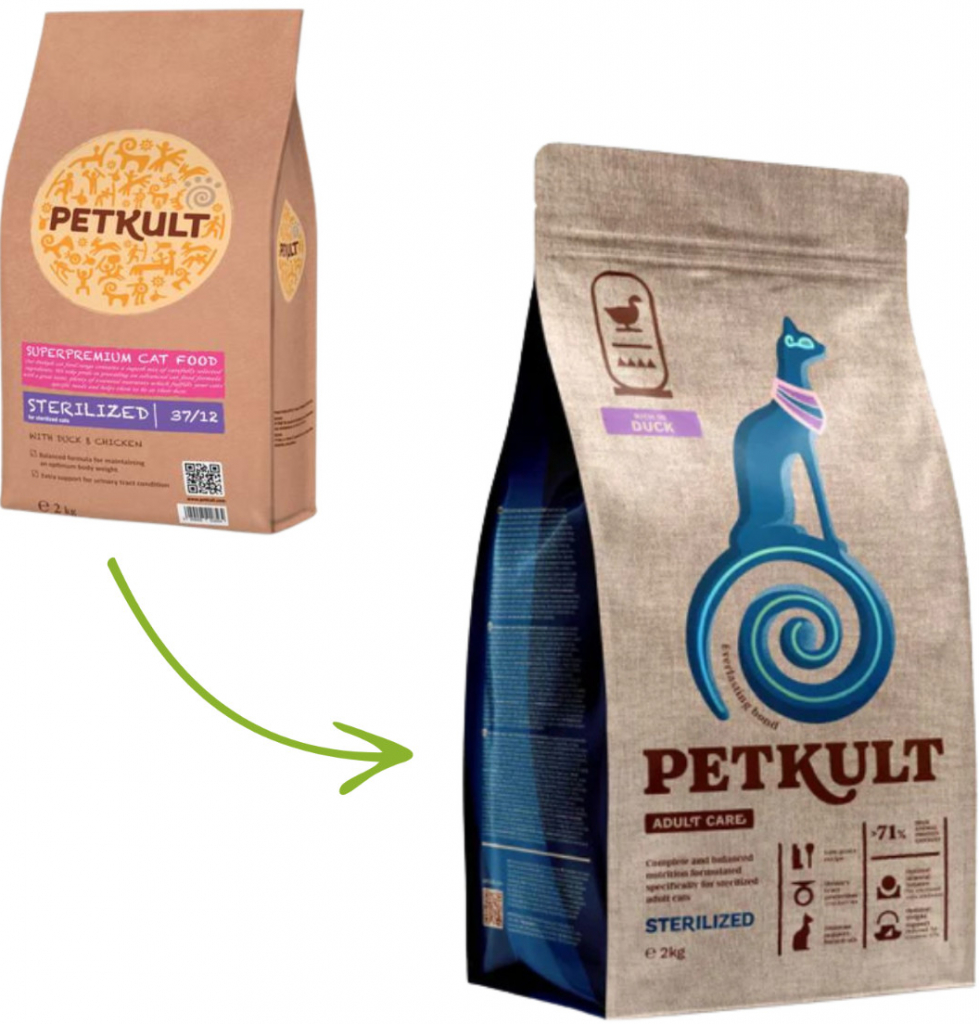Petkult Cat Sterilised Duck 2 kg