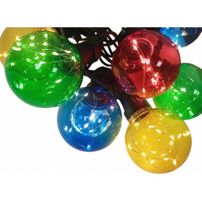 HIT Party osvětlení 10x barevná koule s časovačem 100led 4,5m – Hledejceny.cz