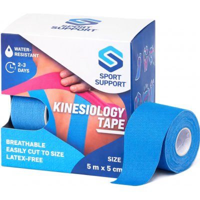 SportSupport Kineziologická tejpovací páska modrá 5 m × 5 cm – Zboží Dáma