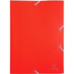 Exacompta spisové desky s gumičkou, A4 maxi, PP, červené – Zboží Živě