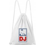 Dobrý triko bavlněný batoh s potiskem DJ Bílá – Hledejceny.cz