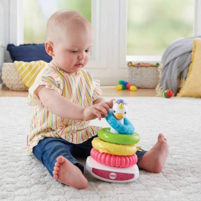 Fisher-Price kroužky na tyči jednorožec