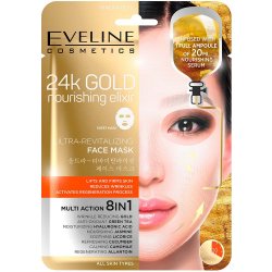 Eveline Cosmetics 24k Gold Ultra textilní maska s 24k zlatem 20 ml