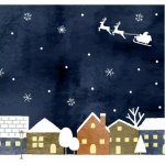 Ubrousek 33x33cm Magická noc – HobbyKompas.cz