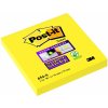 Záložka Bloček samolepicí 3M Post-it 654 Super Sticky, 76x76 mm, světle žlutý, 90 lístků