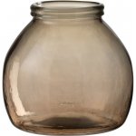 Skleněná světle hnědá váza baňka - Ø 21*20 cm - J-Line by Jolipa – Hledejceny.cz