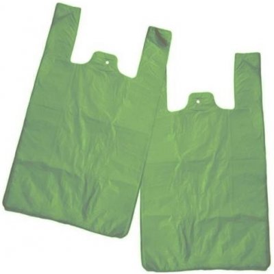 Mikrotenová taška nosnost 10 kg 53x30x15 zelená 100 ks