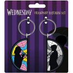 Přívěsek na klíče Pyramid International Wednesday Enid Window 2 ks – Zboží Dáma