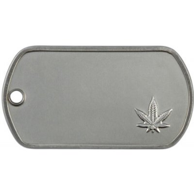 Identifikační známka Dog Tag Weed - Ražba – Zboží Mobilmania