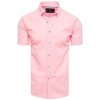 Pánská Košile Dstreet pánská košile s krátkým rukávem růžová KX0994