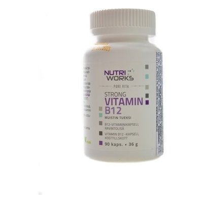 NutriWorks - Strong Vitamin B12 90 kapslí