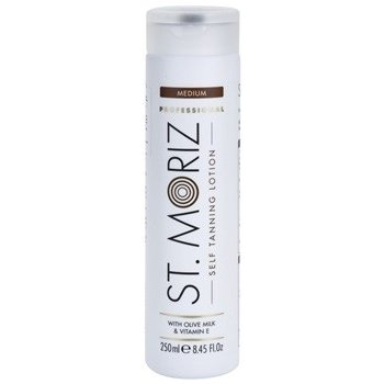 St. Moriz Self Tanning samoopalovací mléko odstín Medium (With Olive Milk and Vitamin E) 250 ml