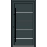 OknaDvereNaMiru.cz Vchodové plastové dveře INOX 1436 antracit 90 x 200 cm – Hledejceny.cz