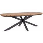 Bizzotto Zahradní jídelní stůl ZELMAR 218x115 cm antracit – Hledejceny.cz