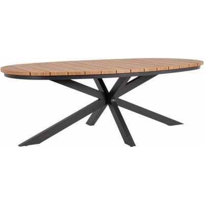 Bizzotto Zahradní jídelní stůl ZELMAR 218x115 cm antracit – Hledejceny.cz