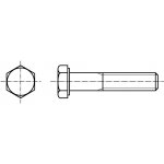 PROFISTYL DIN 931 šroub šestihranná hlava 8.8 černý M8 částečný závit Varianta: DIN 931 šroub šestihranný částečný závit bez PÚ 8.8 M8x250 – Hledejceny.cz