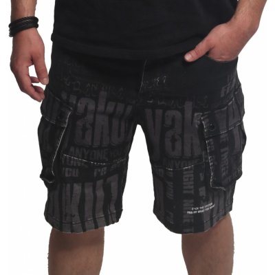 Yakuza kraťasy Anyone Allover pánské kraťasy Kapsáčové CSB23003BLK Černé – Zboží Dáma