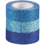 D.A. samolepící třpytivé pásky světle modrá modrá a tmavě modrá – Zboží Dáma