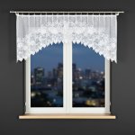 Dekorační oblouková krátká záclona na žabky DEMETRIA 80 bílá 250x80 cm MyBestHome – Hledejceny.cz