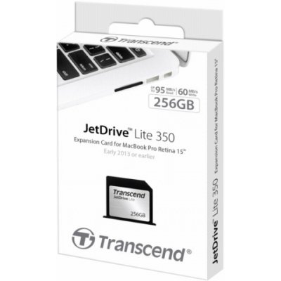 Transcend Flash Expansion Card 256 GB JetDrive Lite 350 for 15'' Apple MacBook Pro TS256GJDL350 – Zboží Mobilmania